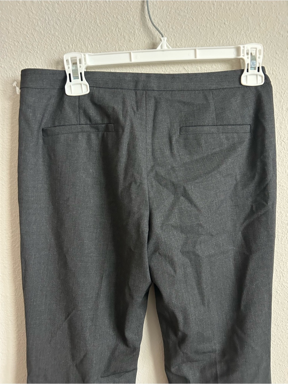 NWT 235$ Theory Dark Gray 96% Wool Wide Leg Dress Pants - Picture 12 of 13